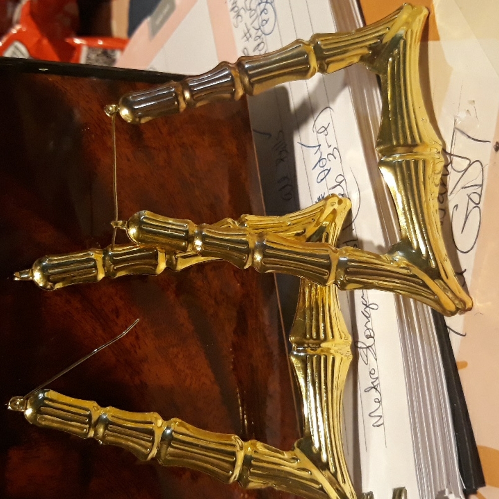 Bamboo Triangles Hoops